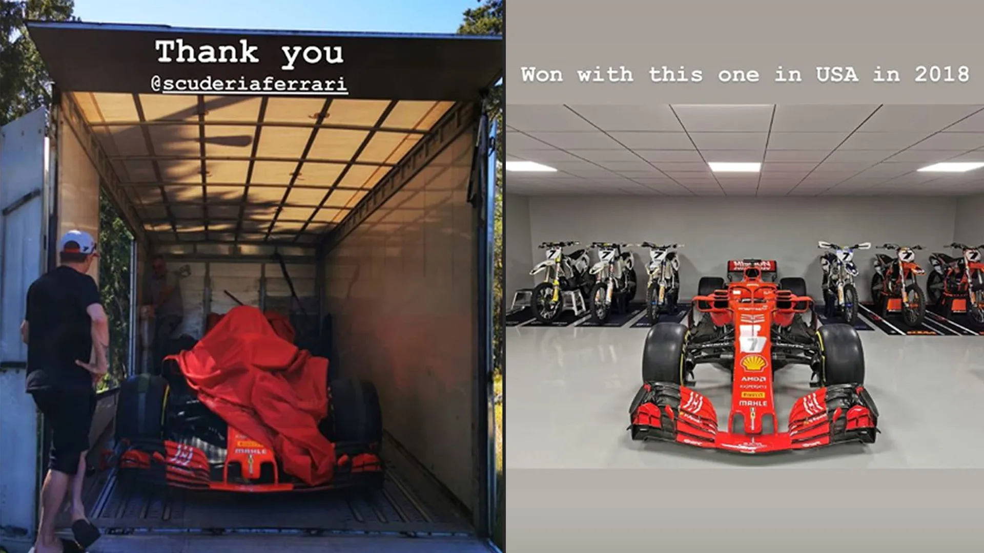 Ferrari send Kimi Raikkonen his 2018 US Grand Prix-winning SF71H